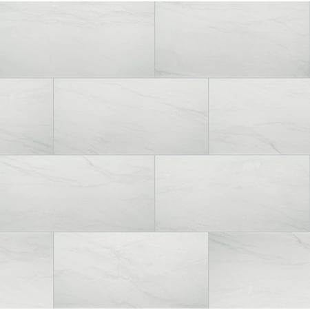 Msi Durban White 12 In. X 24 In.Matte Porcelain Floor And Wall Tile, 8PK ZOR-PT-0293
